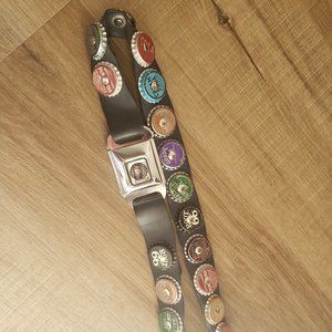 Little Earth bottle cap seatbelt buckle belt